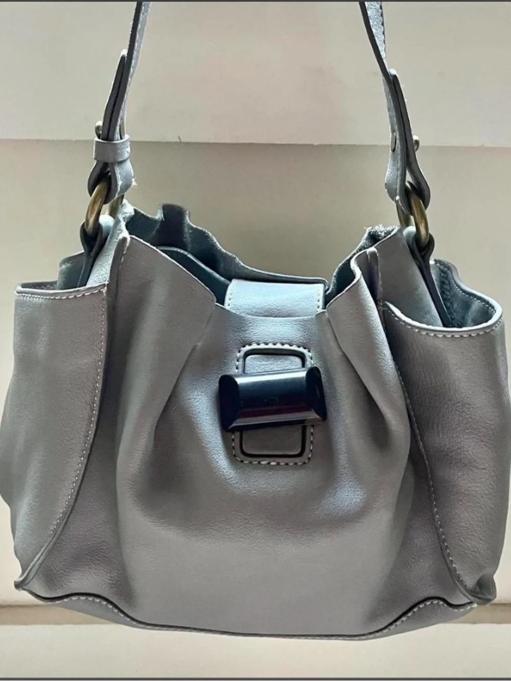 J.Crew vintage gray shoulder bag
